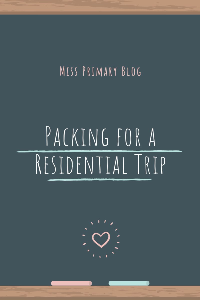 Packing for a residential trip